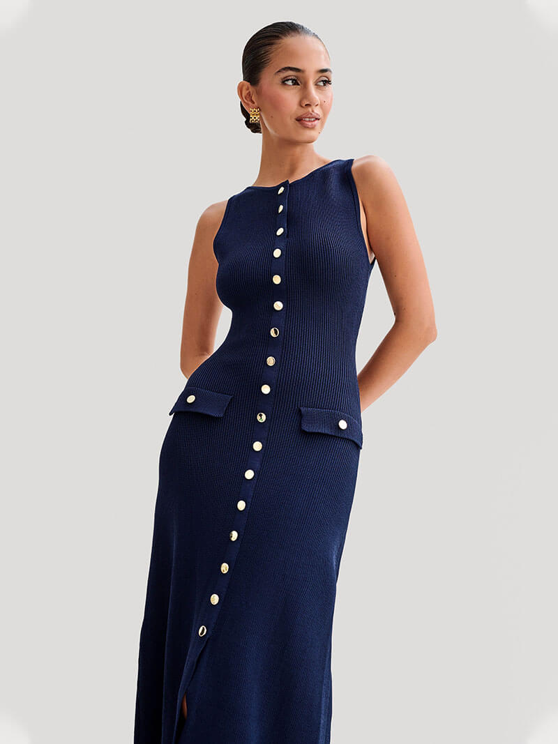 Georgia™ | Button Maxi Dress